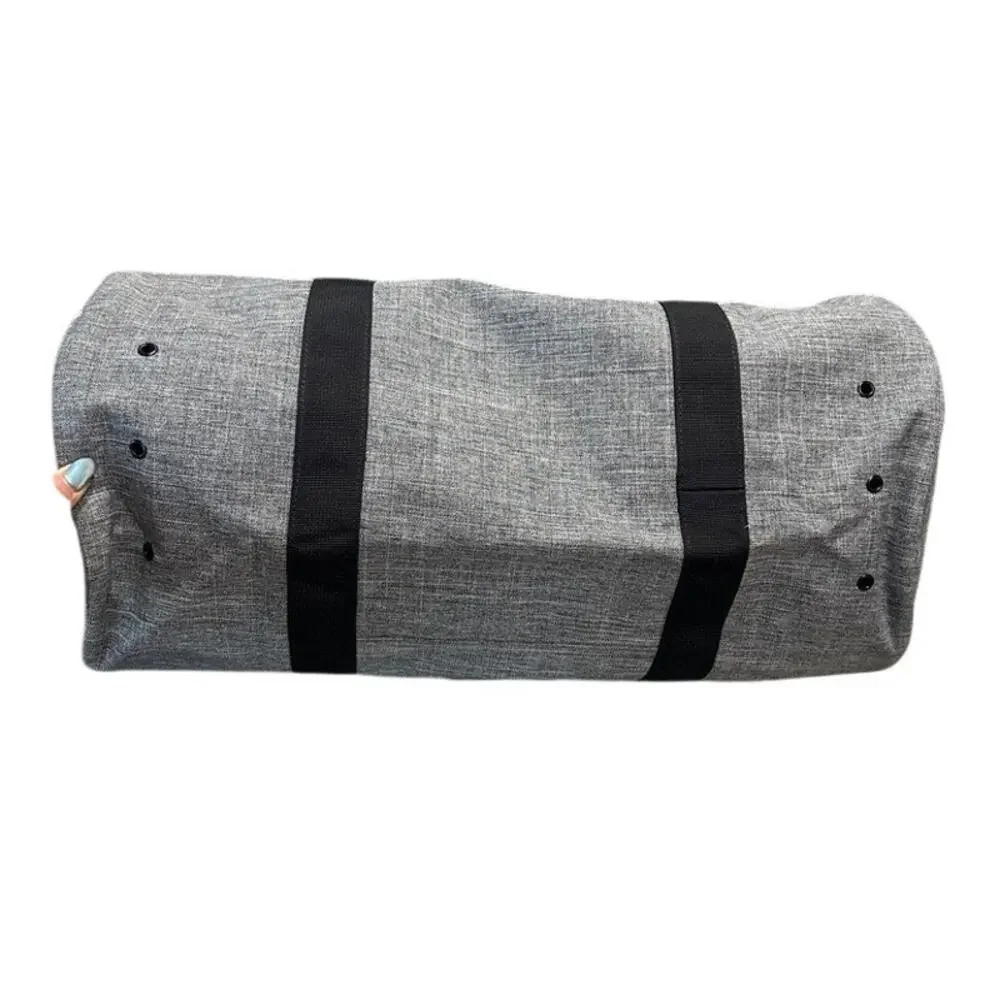 Herschel Supply Co Sutton Mid Volume Raven Crosshatch Duffel Bag NWT Gray 28L